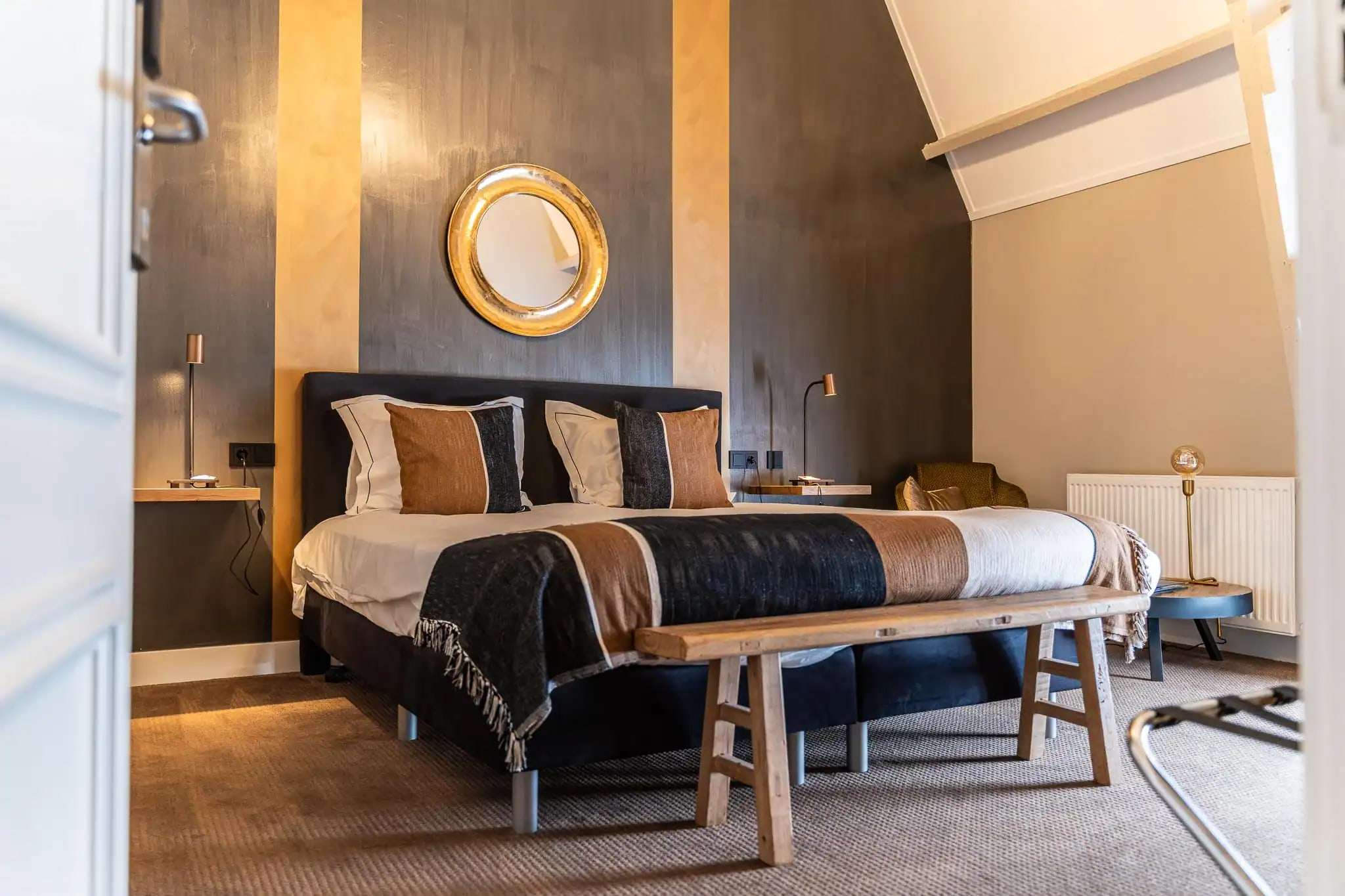 Hotelkamer in Hotel Montfoort met tweepersoonsbed