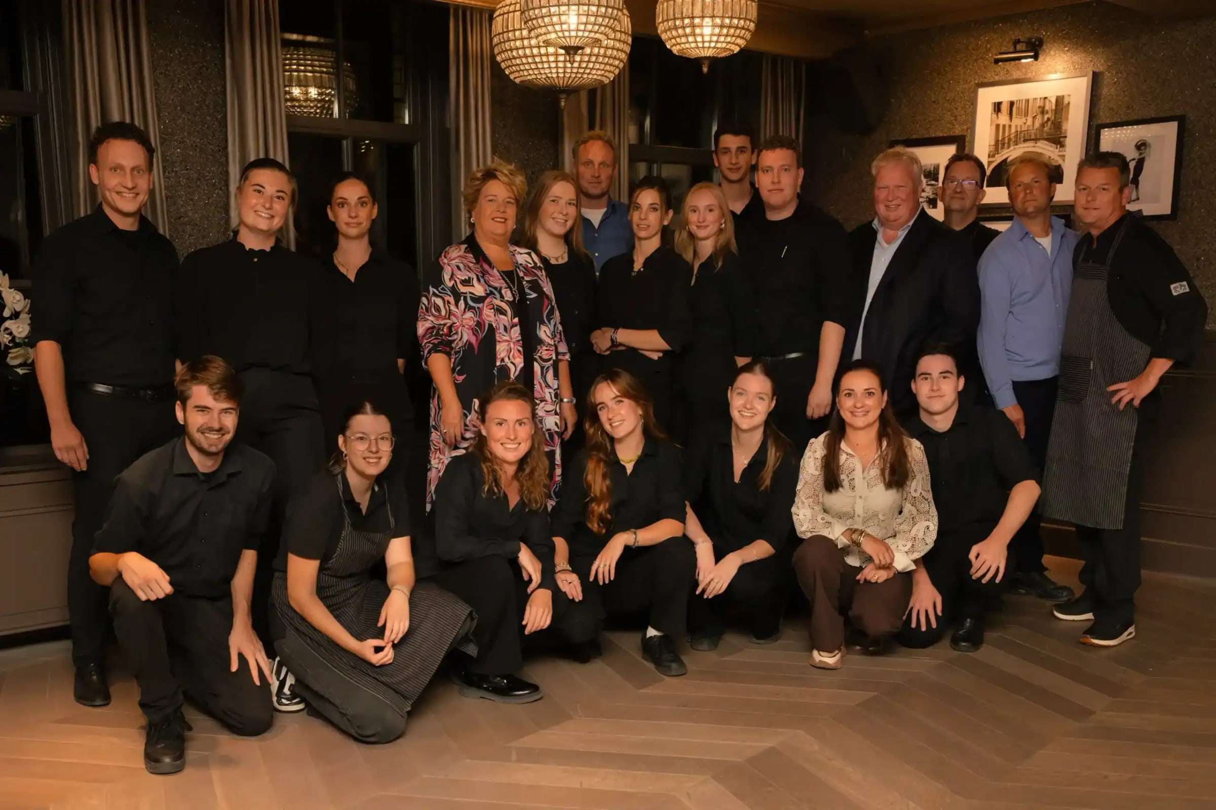 Het team van De Heeren van Montfoort in het restaurant